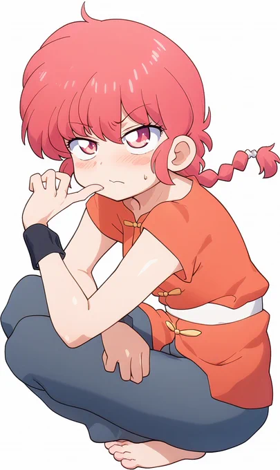 九能に告白された後のらんま、この時ちゃんと決闘できるように服が女用にピッタリなんだよね #らんまアニメ #らんま