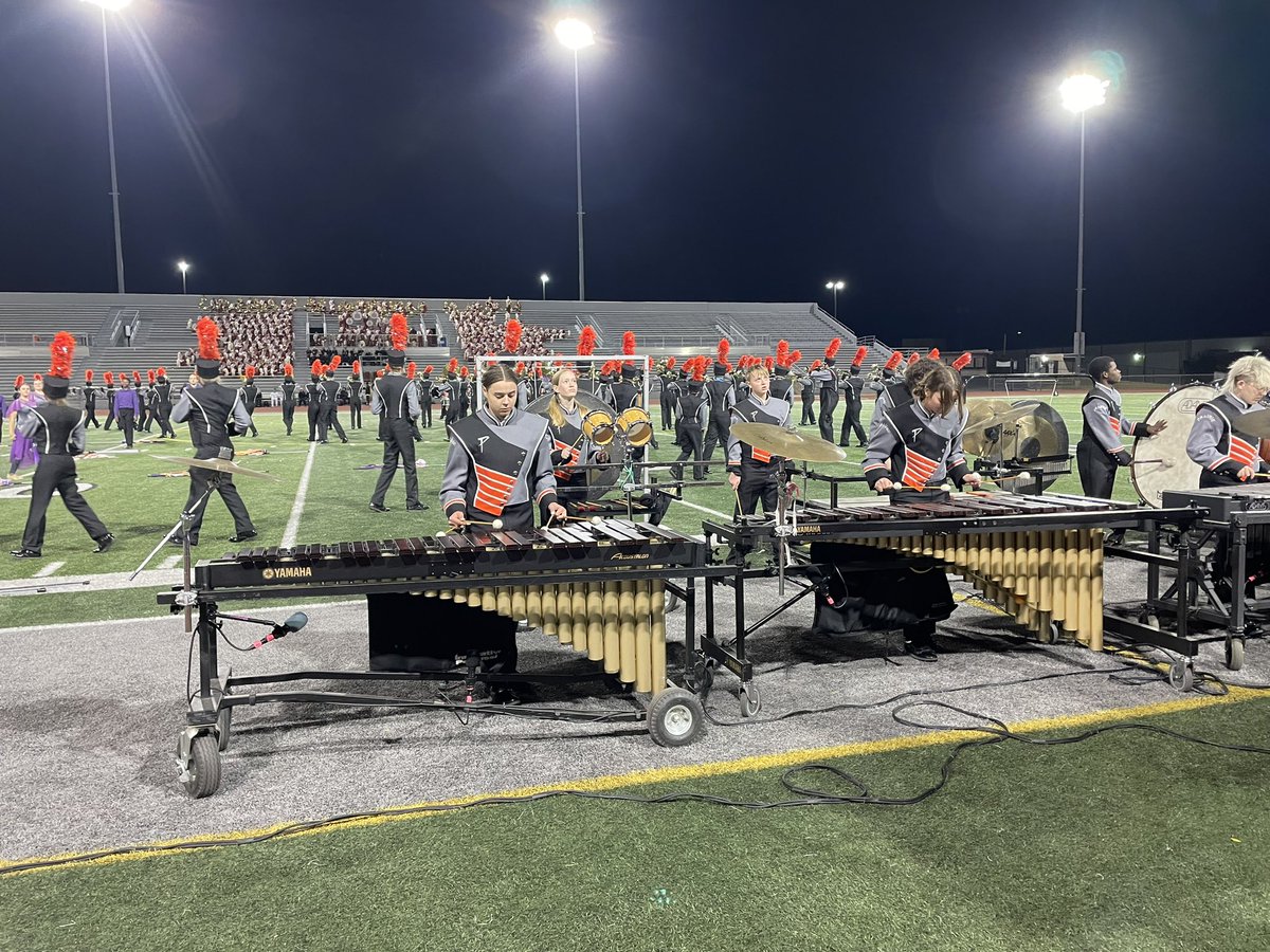 On this chilly night, the Prairie Hawks Marching Band is ‘Sesrching for an Oasis’ as they perform at #mmbc24