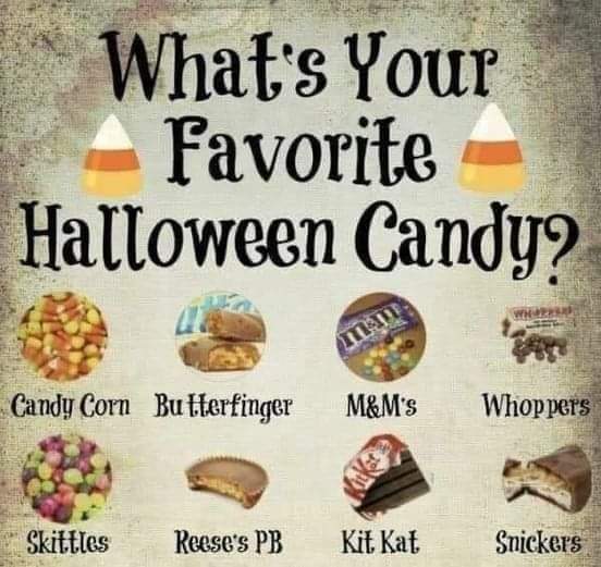 Julssszz1's tweet image. Or if not on here surprise me!! We ALL know I LOVE my Holiday Reese's with Kit Kats coming in right behind! YUM😋🎃🖤🎃🖤🎃😋
#candycandycandy