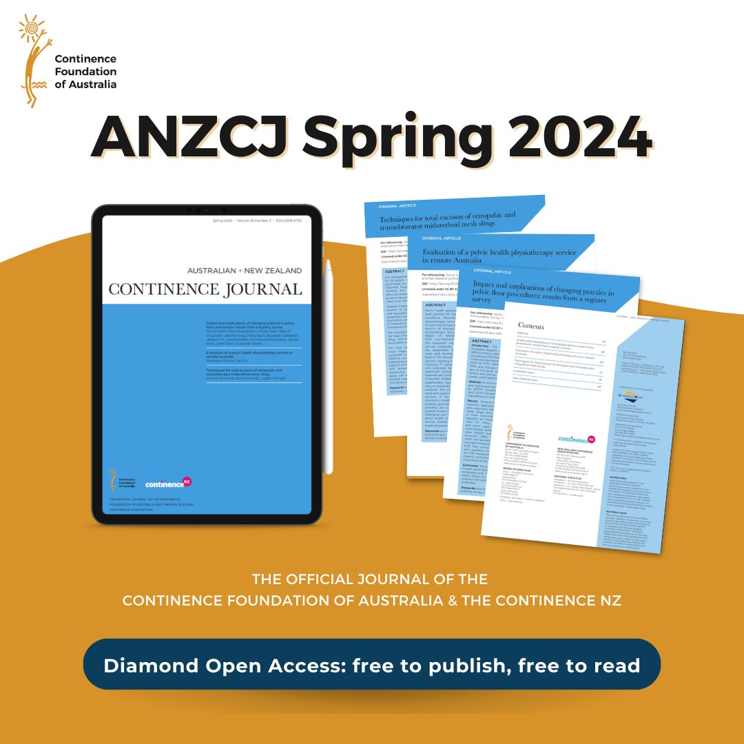 The Spring 2024 edition of the #ANZCJ is now live!
Explore the latest open-access #continence research focusing on #pelvichealth, #PelvicMesh removal &amp; #pelvicfloor physiotherapy in remote Australia 📖 🧡
 
Read here: journals.cambridgemedia.com.au/anzcj

<a href="/_anzcj/">Anzcj</a> #OpenAccess #MedicalResearch