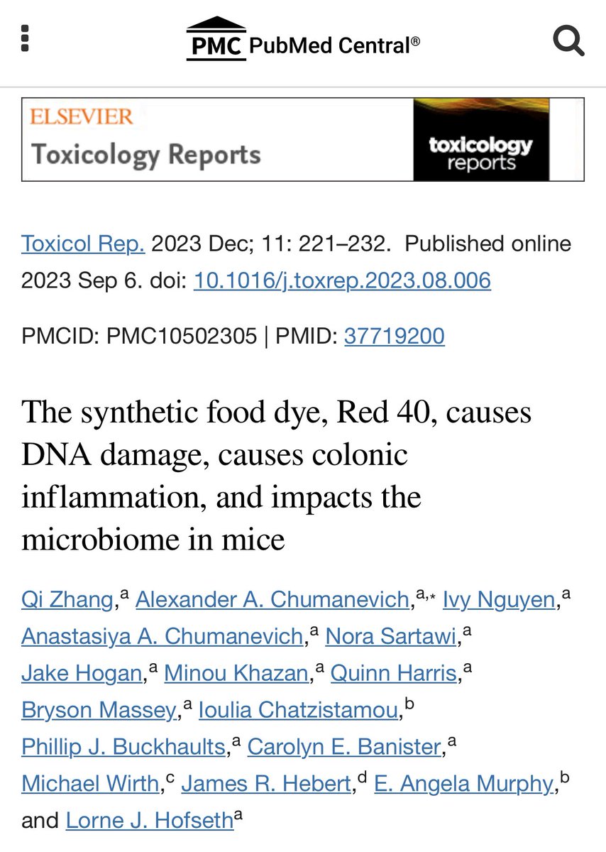 hiddenmormon's tweet image. Recent study out of University of South Carolina. Harms of Red 40. #dyefree #MAHA
