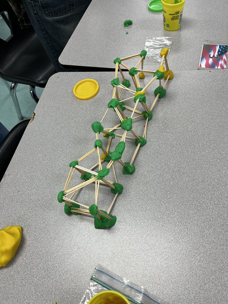 Ms. Amshoff (@msamshoff) on Twitter photo Today students practiced team building by building a bridge. They could only use play dough and toothpicks. They made some cool structures. They tested putting objects on their bridge and some scraped their original plans to try and adjust to be able to hold weight. <a href="/Hall_AISD/">Hall Success Academy</a> Today students practiced team building by building a bridge. They could only use play dough and toothpicks. They made some cool structures. They tested putting objects on their bridge and some scraped their original plans to try and adjust to be able to hold weight. <a href="/Hall_AISD/">Hall Success Academy</a>