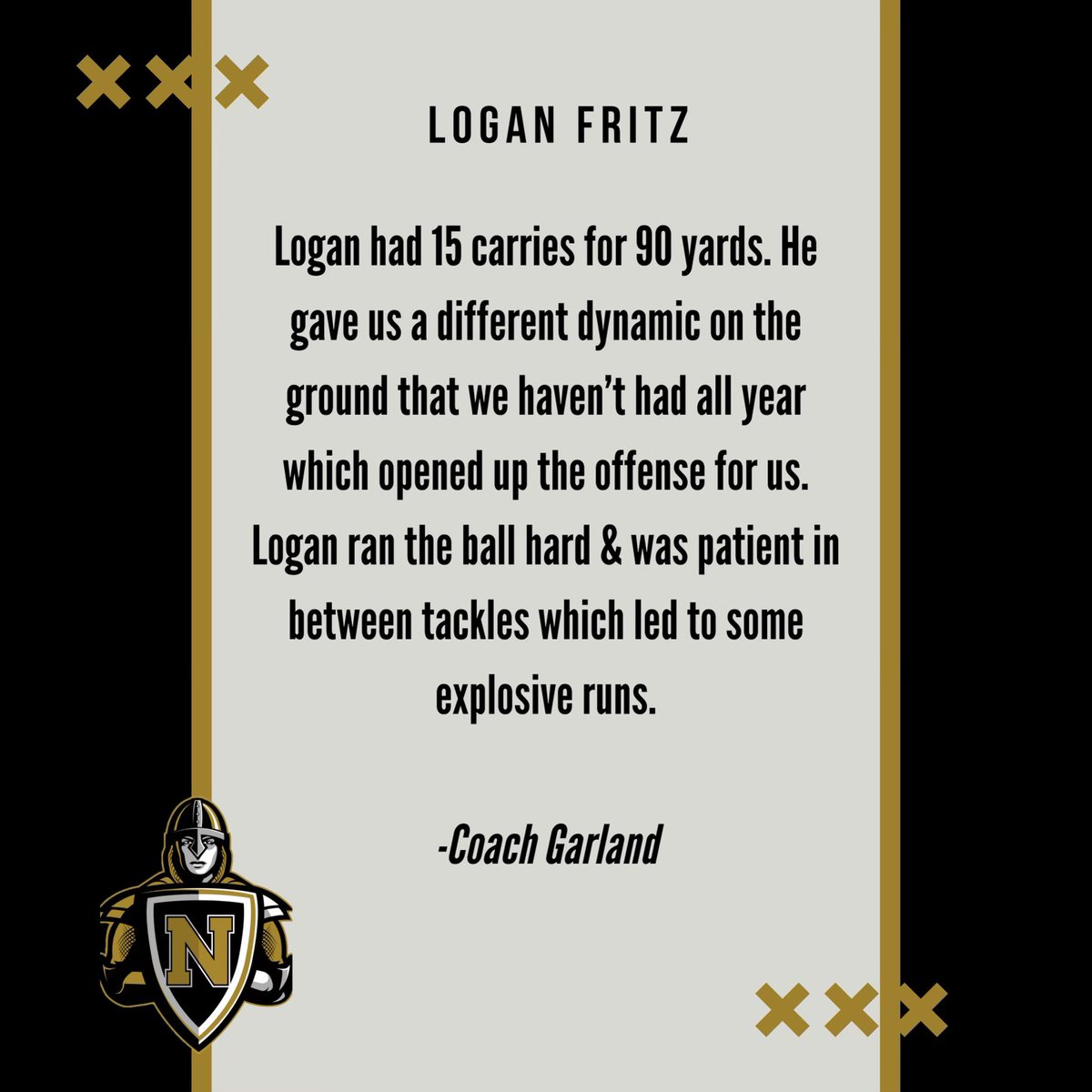 L'Anse Creuse North Football (@lcn_fb) on Twitter photo Crusader of the week! Congrats <a href="/frit34596/">Logan Fritz</a> Logan Fritz. Congratulations! <a href="/PHDLineCoach/">Coach Garland</a> <a href="/Joeivezaj/">Joe Ivezaj</a> <a href="/CoachZo89/">Alonzo Thomas</a> <a href="/The_Coach_G6/">Dante Garland</a> <a href="/Grant77Steve/">Steve Grant</a> <a href="/DNAPerform/">DNA Performance</a> Crusader of the week! Congrats <a href="/frit34596/">Logan Fritz</a> Logan Fritz. Congratulations! <a href="/PHDLineCoach/">Coach Garland</a> <a href="/Joeivezaj/">Joe Ivezaj</a> <a href="/CoachZo89/">Alonzo Thomas</a> <a href="/The_Coach_G6/">Dante Garland</a> <a href="/Grant77Steve/">Steve Grant</a> <a href="/DNAPerform/">DNA Performance</a>
