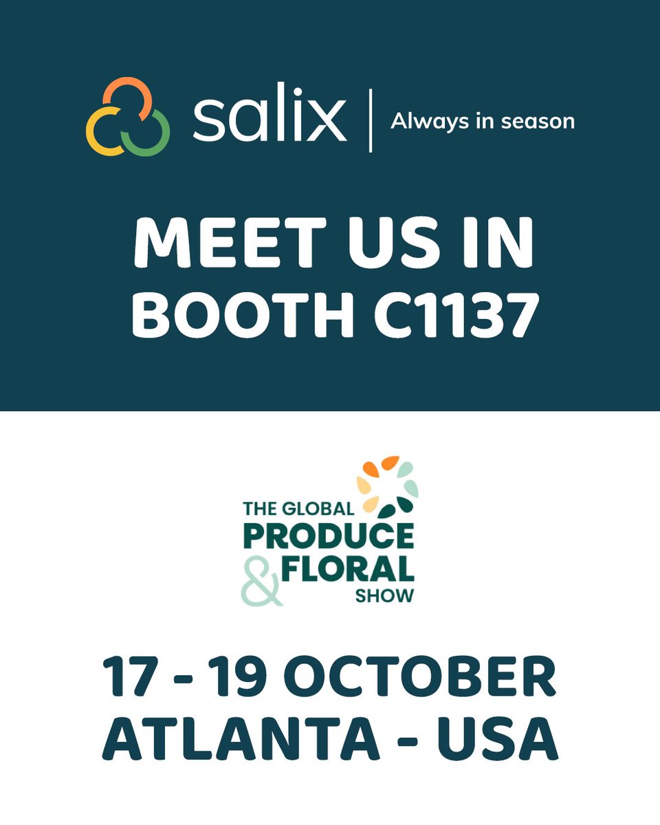 The GLOBAL PRODUCE &amp; FLORAL SHOW Atlanta starts in the next few days! See you all at our booth C1137 🇺🇸😃

For more information send us an email to information@salixfruits.com

#SalixFruits #AlwaysInSeason #Fruits #FruitTrading