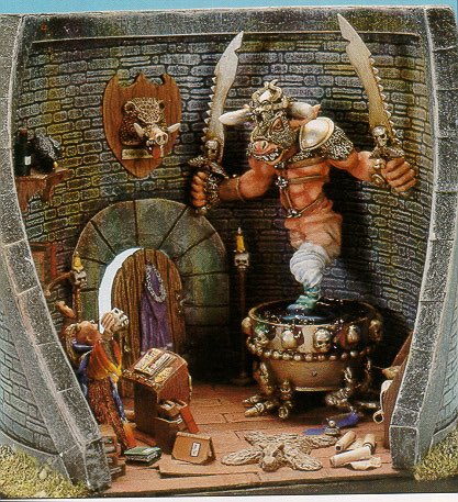 beard_mick53060's tweet photo. Golden Demon winner diorama category 1990. Sorry for quality of photo. Plasticard books with cigarette paper pages and glass jars made out of brush tip tubes. Will post a better picture of the sorcerer later as it was the best part.
#WarhammerCommunity https://t.co/bgYgdYNvXn