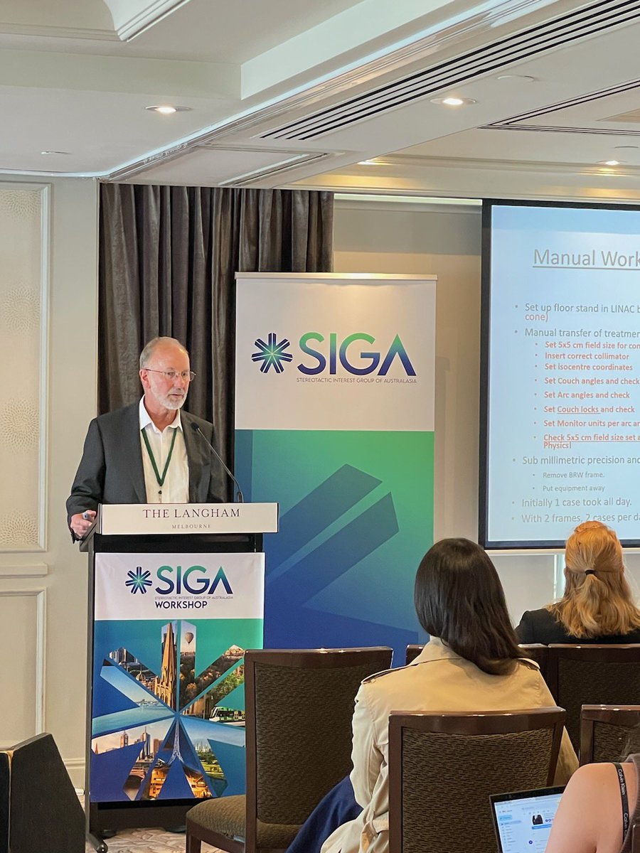 Melissa Barber (@mellyb_7) on Twitter photo Fantastic first session at #SIGA2024
Reirradiation updates from Cecelia Gzell & <a href="/DanTrifMD/">Dan Trifiletti, MD</a> followed by a fabulous summary of LITT from Sarah Olson, and all things Cyberknife from Chris Harper. Fantastic first session at #SIGA2024
Reirradiation updates from Cecelia Gzell & <a href="/DanTrifMD/">Dan Trifiletti, MD</a> followed by a fabulous summary of LITT from Sarah Olson, and all things Cyberknife from Chris Harper.
