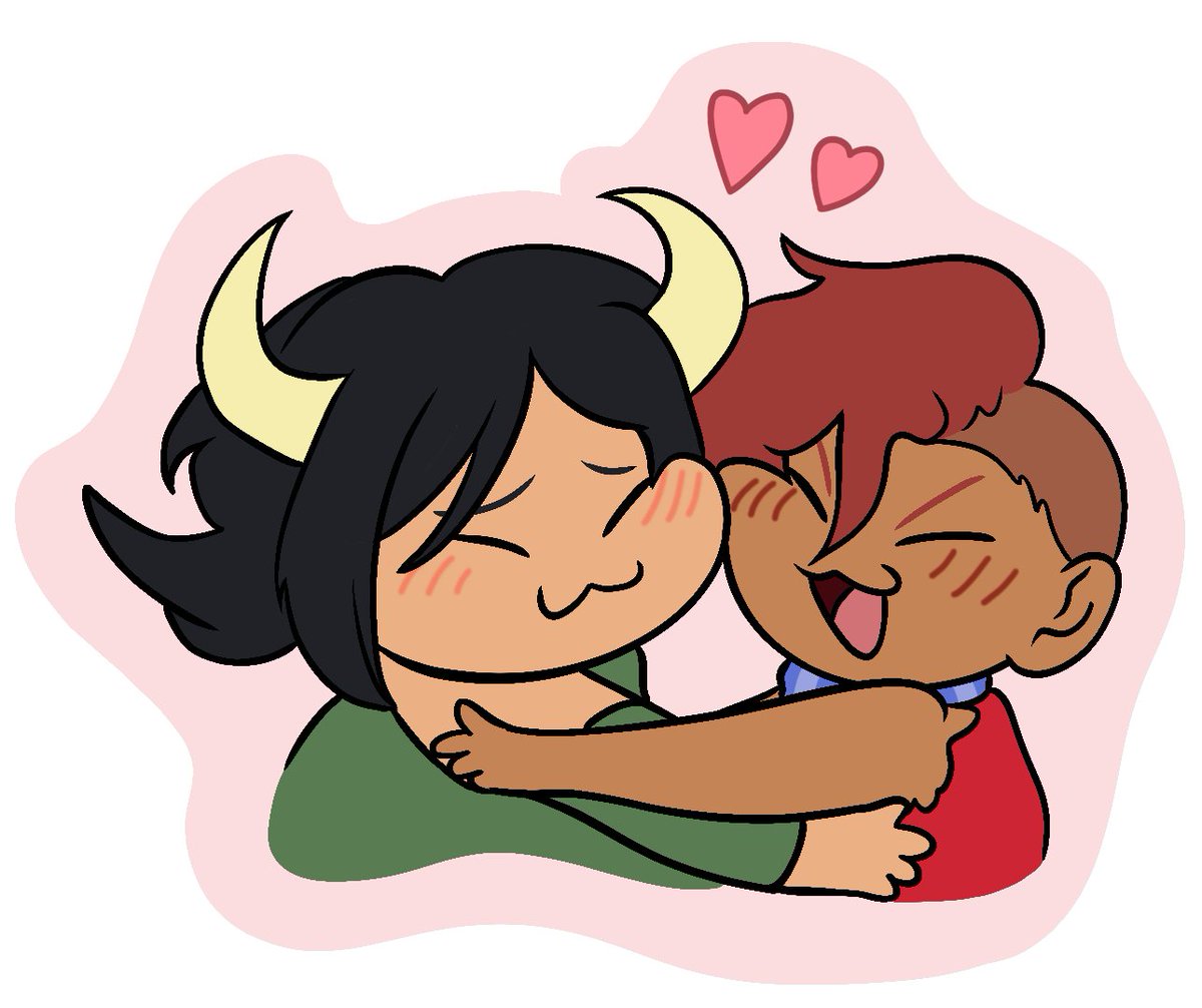 Wuv! 💖

I digitized a doodle done by the lovely <a href="/carnivalien/">✨️🌌🌟</a> featuring an adorable Sophie and Anna of <a href="/ItsMeLilyV/">Lily Valeen 😈</a>'s BOSSGAME!