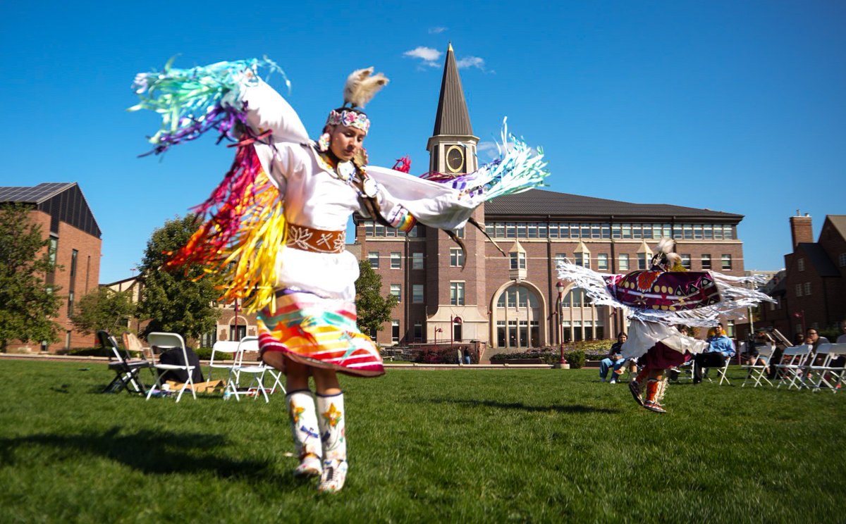 HumanizingStory's tweet image. #IndigenousPeoplesDay being celebrated on the campus of University of Denver @UofDenver put on by Native Student Alliance. DU has a dark past with its founder, John Evans, directly responsible for the #SandcreekMassacre.