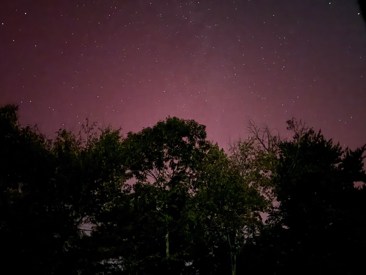 ChasaParvin's tweet photo. t wasn’t as bright as the first time this year in AL. Still pretty though! 

#geomagneticstorm #alabama #alabamasky https://t.co/NClFN4clhI