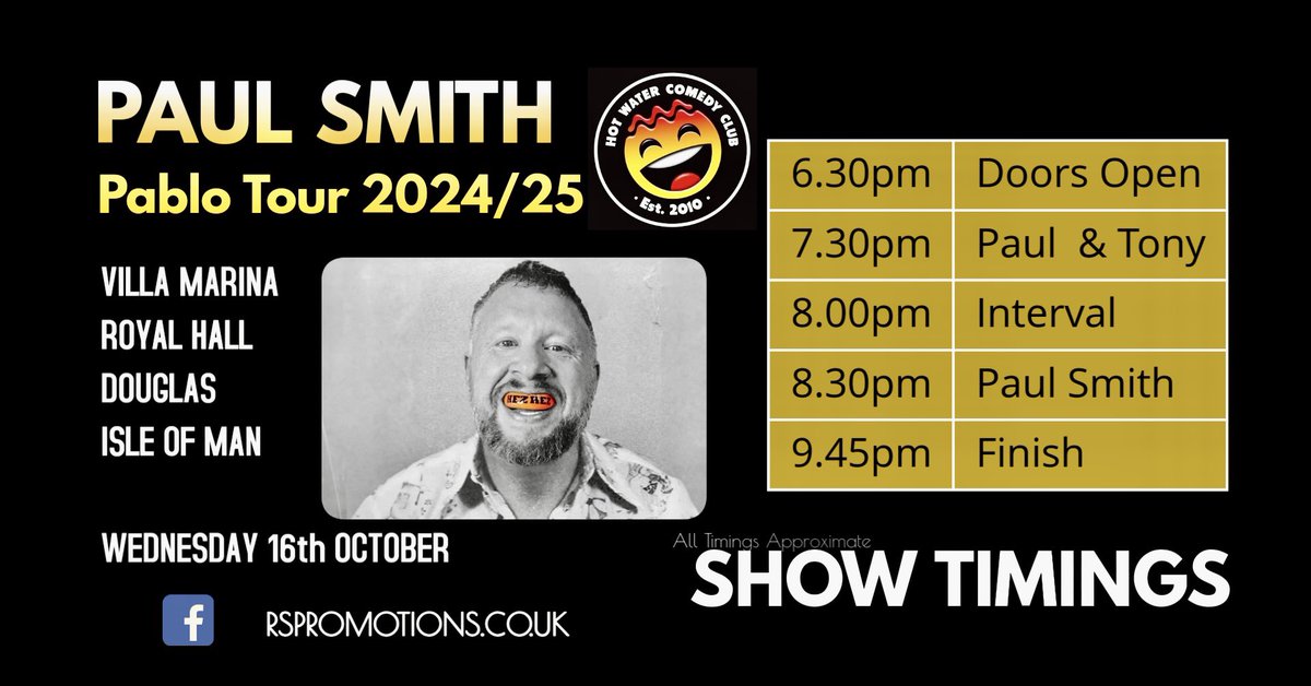 Please Note! Show Starts 7.30pm PROMPT