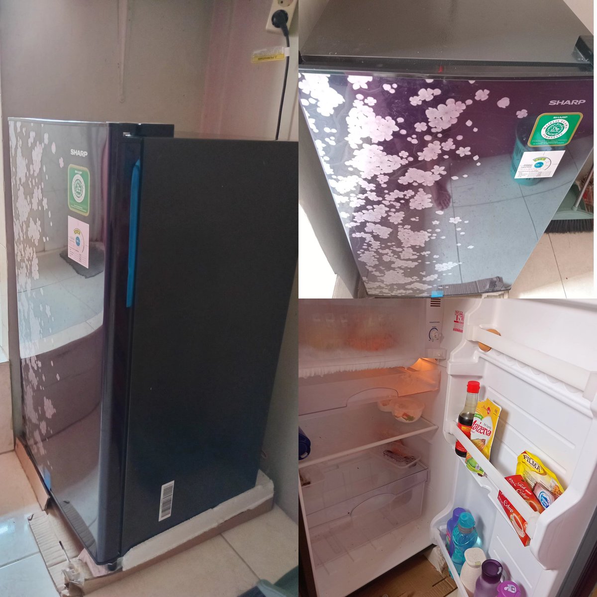 pancarona7's tweet image. WTS/JUAL KULKAS SHARP PEMAKAIAN ± 1 Tahun PRICE 1,3JT KOTA BOGOR, MINAT DM. #JualSecond #ZonaUang #ZonaBA #JualKulkas