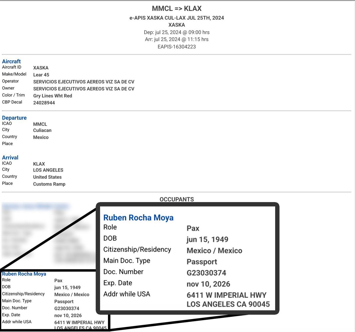 El día 25 de julio del presente año, como lo he declarado en reiteradas ocasiones (incluso, manifestado a la <a href="/FGRMexico/">FGR México</a>), en días inhábiles del periodo vacacional del gobierno de Sinaloa, viajé a la ciudad de Los Ángeles, en los EEUU. 

Por razones o intereses que solo ellos