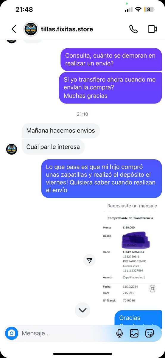 Claudyz83's tweet photo. Ayúdenme con su RT porfa!
Estafaron a mi adolescente.
Les transfirió la plata y eliminó el perfil! 

Me cagaron!
Den RT pa que no se caguen a más gente 

Nombre: LESLY ARACELY
RUT: 19327596-6
Banco prepago Tenpo
Tipo de cuenta: Cuenta Vista 
Numero de cuenta: 111119327596 https://t.co/Ro8GOANT8z