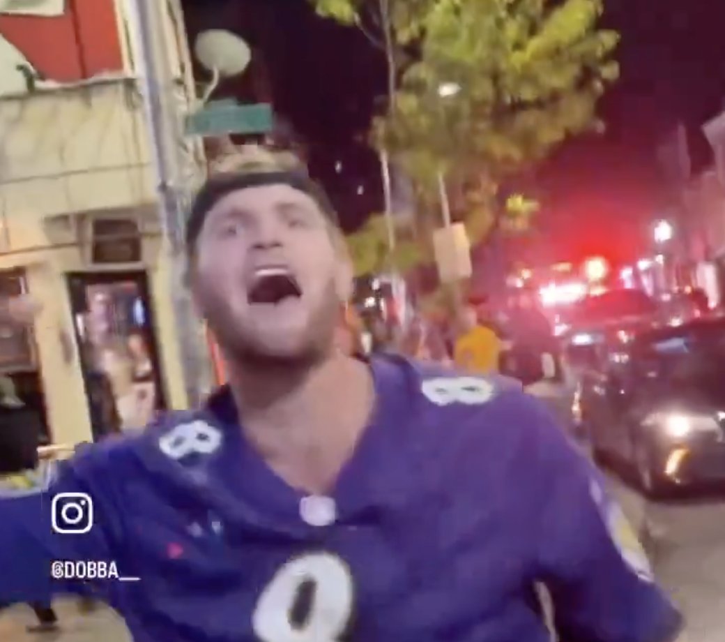 ChuckyT3's tweet image. #Baltimore #WASvsBAL -- Apparently, twitter folks did their thing with this guy.   One local station is gonna try to blame Mayor Scott for this clown&apos;s violence.