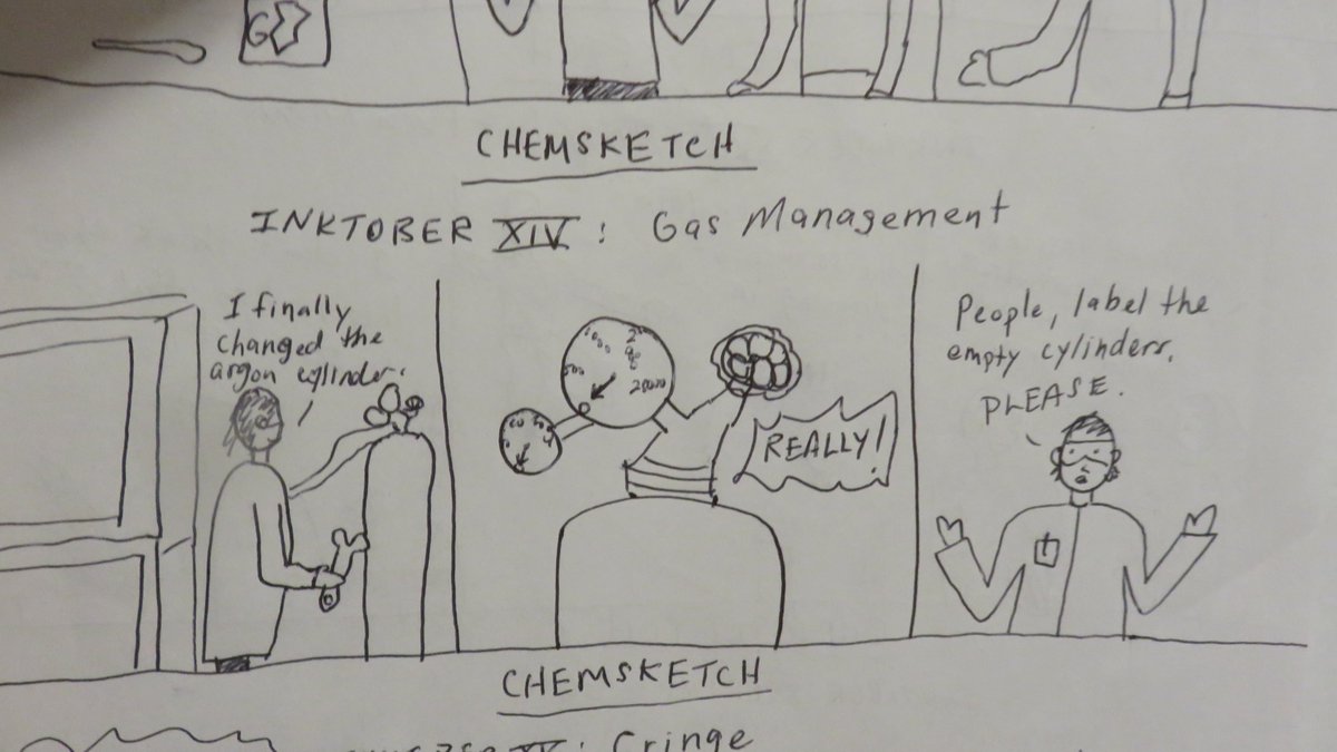 foranConcept's tweet image. Please take this as encouragement to label your gas cylinders. #chemsketch #Inktober