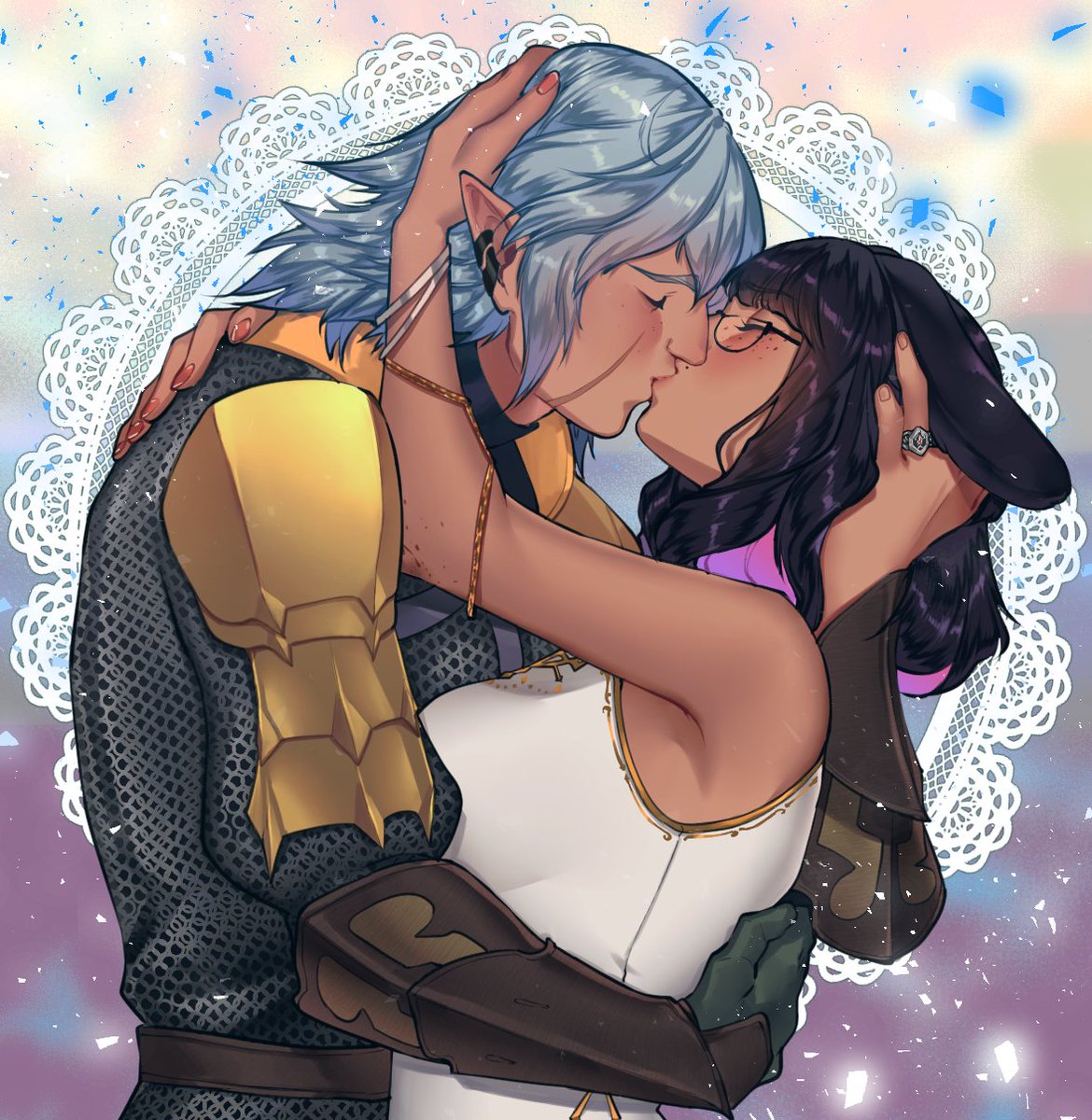 NaipesInk's tweet photo. Kiss YCH commission for @starfallsoup ❤️
They're are so CUTE! I'm so happy how they turned out!
My commissions are OPEN! send me a DM for more details >7</
RTs are very much appreciated!!
#Commission #commissionsoopen #Ocxcanon #selfship #Vtuber #DnD #game https://t.co/iJ91EiTEBf
