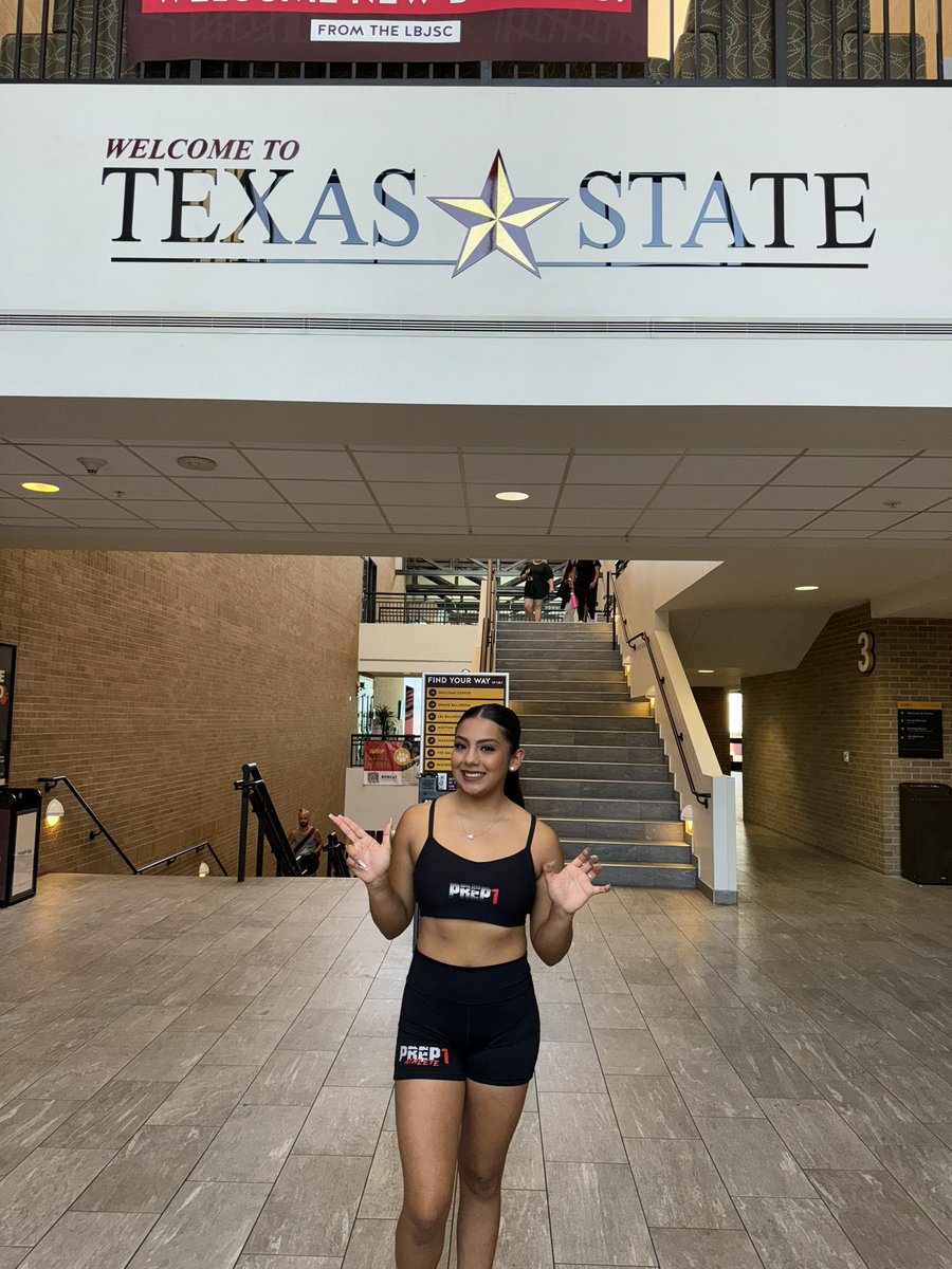 kassandram07's tweet photo. While I came to attend Texas State Cheer Climic, I had the opportunity to go on a Campus Tour, where I learned amazing information about their campus, and its history!! Had an amazing time on this tour, and can’t wait to submit my application!! #GOBOBCATS #TEXASSTATE https://t.co/FzuOcsAfdf