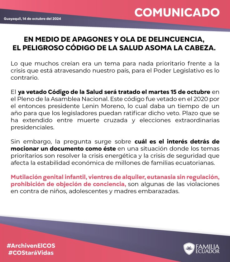 FAMILIA ECUADOR 🛡 tweet media