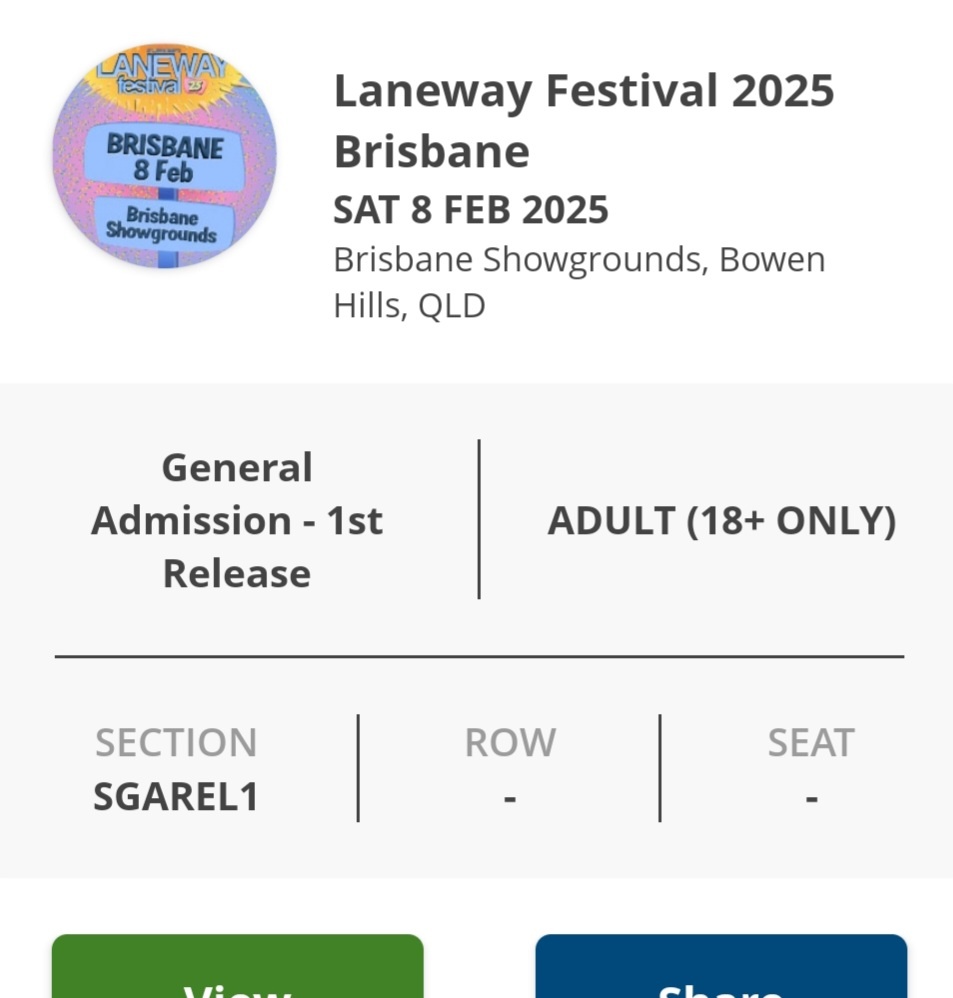 ParaFraser_'s tweet photo. Secured tickets to see Charli XCX and clairo next year !! 🍏🌙 https://t.co/ZT1FcEPtCe
