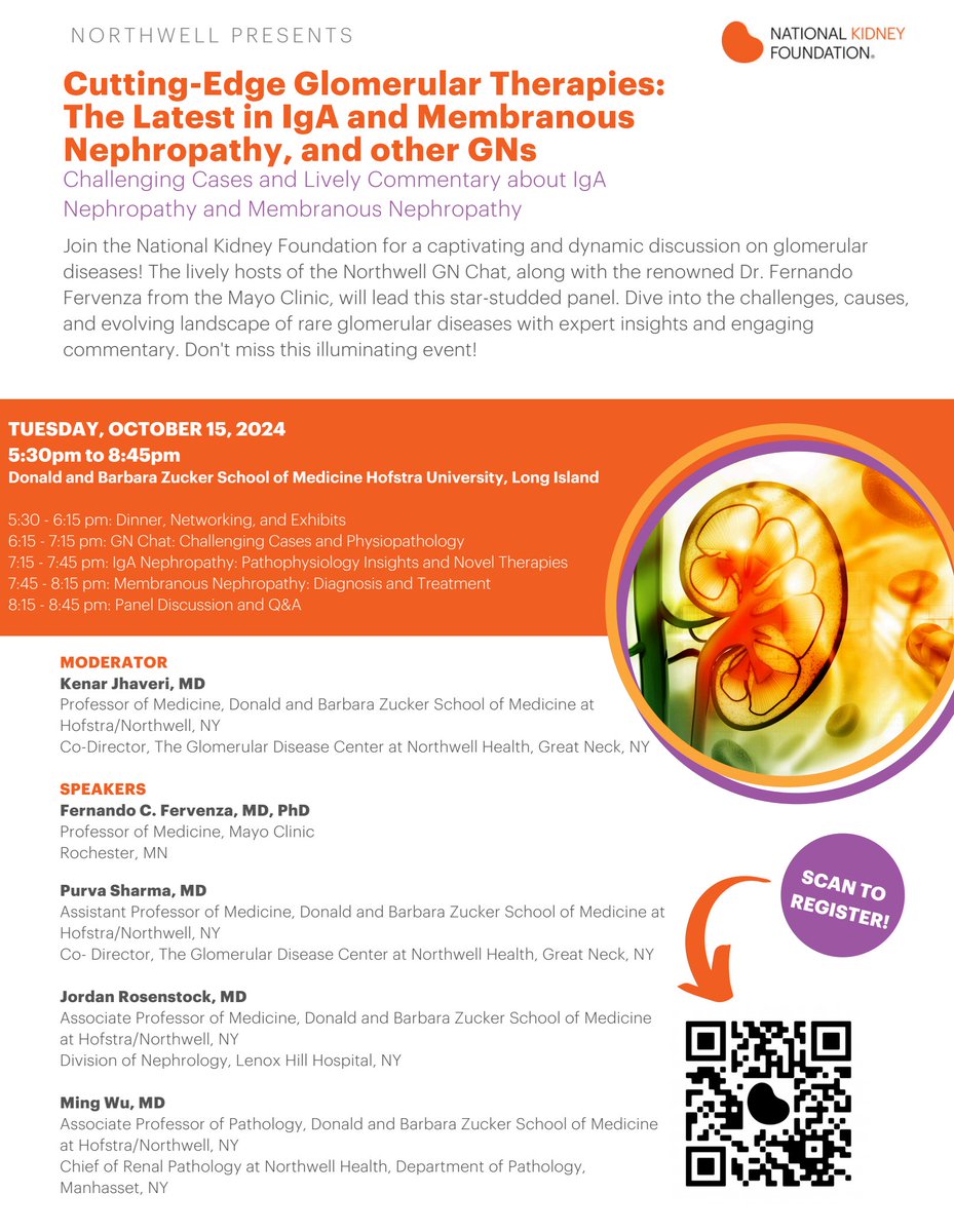 kdjhaveri's tweet photo. One day till special Live #GNchat tomorrow at @ZuckerSoM @fervenzafernan1 @purvasharma821 -- Case discussion, talk on IgAN and Membranous Nephropathy @HofstraKidney @HofNorthwellDOM @nkf https://t.co/KLW51UCSsm