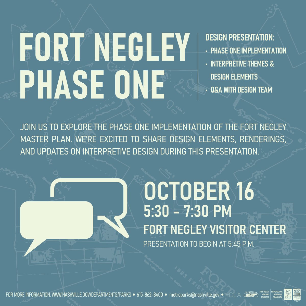 Friends of Fort Negley (@negleyfriends) on Twitter photo Help us envision a future for <a href="/FortNegley/">Fort Negley Park, a UNESCO Site of Memory</a> that honors its significance as one of the nation’s most important historical sites. Join us for ‘Fort Negley Phase One’, an interactive, immersive experience for the community TODAY at the Visitor's Center from 5:30 to 7:30 p.m. Help us envision a future for <a href="/FortNegley/">Fort Negley Park, a UNESCO Site of Memory</a> that honors its significance as one of the nation’s most important historical sites. Join us for ‘Fort Negley Phase One’, an interactive, immersive experience for the community TODAY at the Visitor's Center from 5:30 to 7:30 p.m.
