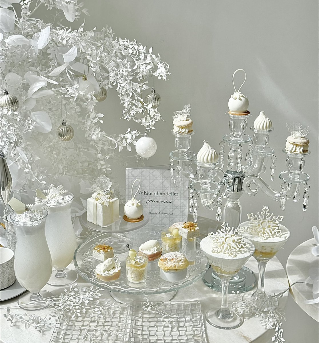 ______hnjs's tweet photo. 【MOSKA by GingerGarden】

10月7日から予約開始🌟🤍
🤍🌟White chandelier Afternoontea🌟🤍
ㅤㅤㅤㅤㅤㅤㅤㅤ
シャンデリア着想のホワイトで統一された美しい白銀の世界がテーマのアフタヌーンティー𓂃 ✍︎

🤍🌟期間🌟🤍12月10日〜 https://t.co/xJ7BkUiT5P