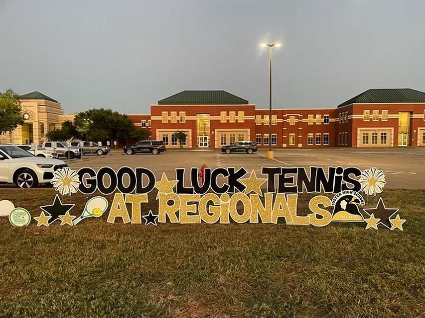 FHSABC_TX's tweet photo. Wishing our Tennis Falcons Good Luck at Regionals!!
Yard Sign: @cardmyyard Katy
#ptn #fosterhs #fosterfalcons #fostertennis #tennis #cardmyyardkaty #cardmyyard #regionals https://t.co/X5JaSvPFtY