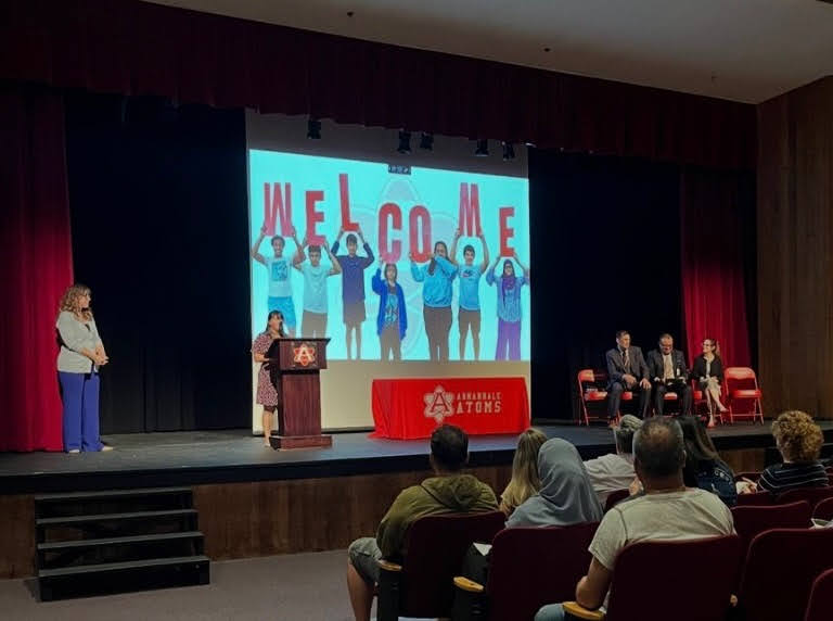 Congrats to our students who earned the FCPS IB MYP Certificate! A proud celebration of hard work, with families and special guest Dr. Ponce. #AtomNation