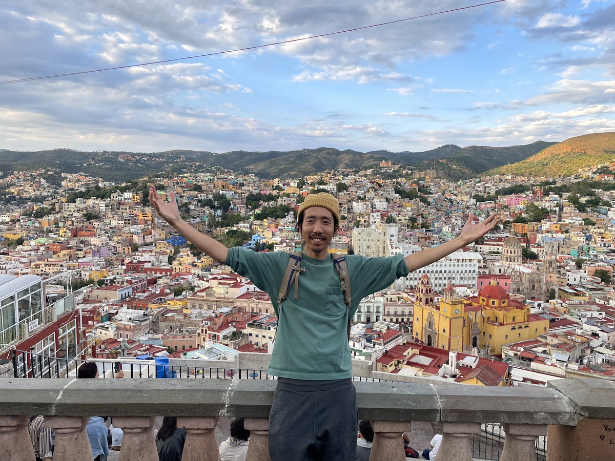 メキシコ・グアナファト🇲🇽
ピピラの丘にやってきました！パノラマビューで気持ちよかったです。明日はメキシコシティに行き、明後日はレストランでDJです！グアナファトに1週間いたけど、良い宿ということもあって居心地よかったです✨