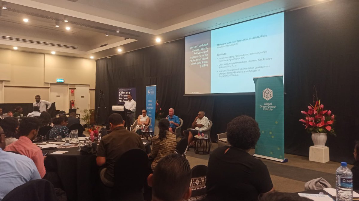 Global Climate Finance: What does it mean for Pacific countries? 🌍🌴 Linda Vake (PIFs), Noa Seru (DT Global), and Espen Ronneberg (SPC) are addressing key questions from participants at the Climate Finance Workshop. #ClimateFinance #PacificSIDS #ResilientFuture