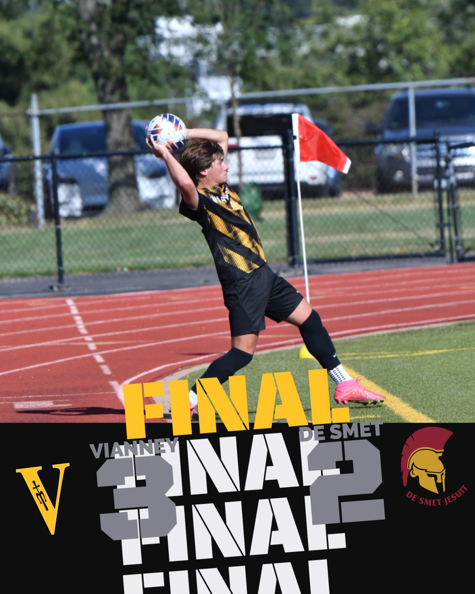 vianneygriffins's tweet photo. Vianney Soccer ⚽️ defeats DeSmet, 3 to 2 in OT this evening. ⚫️🟡 https://t.co/hQkMz7Ta1Q