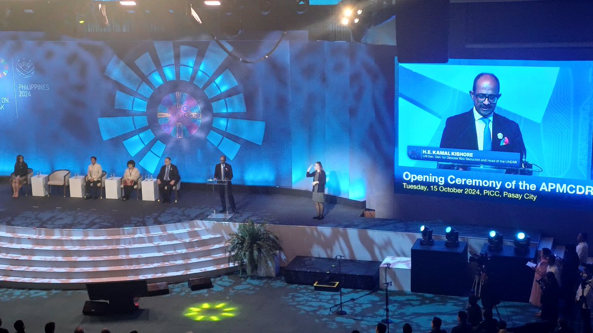 Disaster #resilience begins at the local level. We must strengthen our partnerships and invest in early warning systems to protect our most vulnerable communities. Together, we can build a safer future." — Kamal Kishore, SRSG, <a href="/UNDRR/">UNDRR</a> 
<a href="/KamalKishore_IN/">Kamal Kishore</a>  #APMCDRR2024