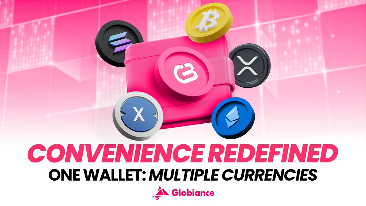 globiance's tweet photo. 🌍 Imagine a world where you can hold all your currencies—digital, international fiat and crypto—on a single platform! 

Globiance enables you to seamlessly manage your assets, make quick transactions, and unlock the power of financial freedom. 💸 

The future of money is here! 
Sign up to the new V3 version of the platform at: https://t.co/SLgH8FHO9G 

#Crypto #Fiat #Accounts #Global #Exchange #Trade #XDCNetwork #Hodl #BTC #XRP #ETH #GBEX
