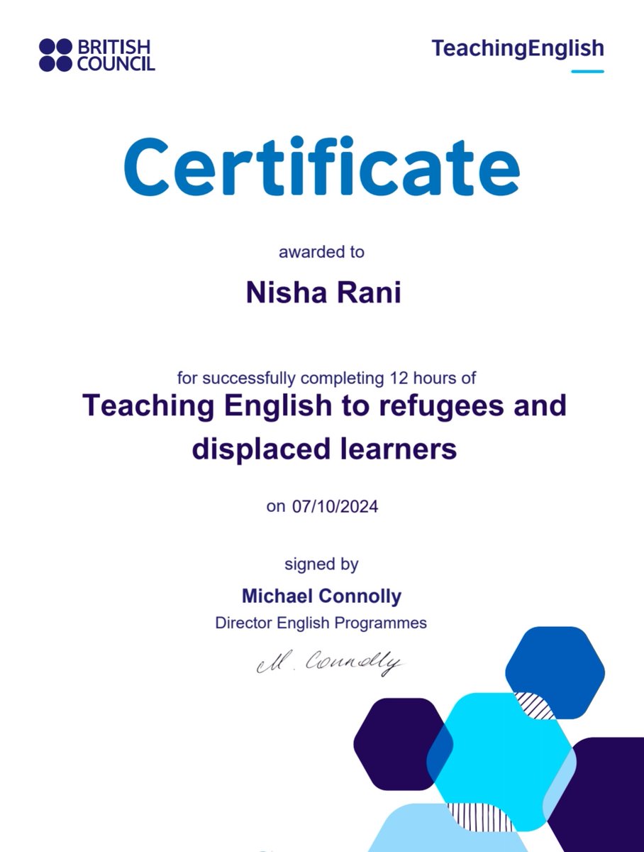 😊 Happy  to share my new achievement🫠 #Britishcouncil