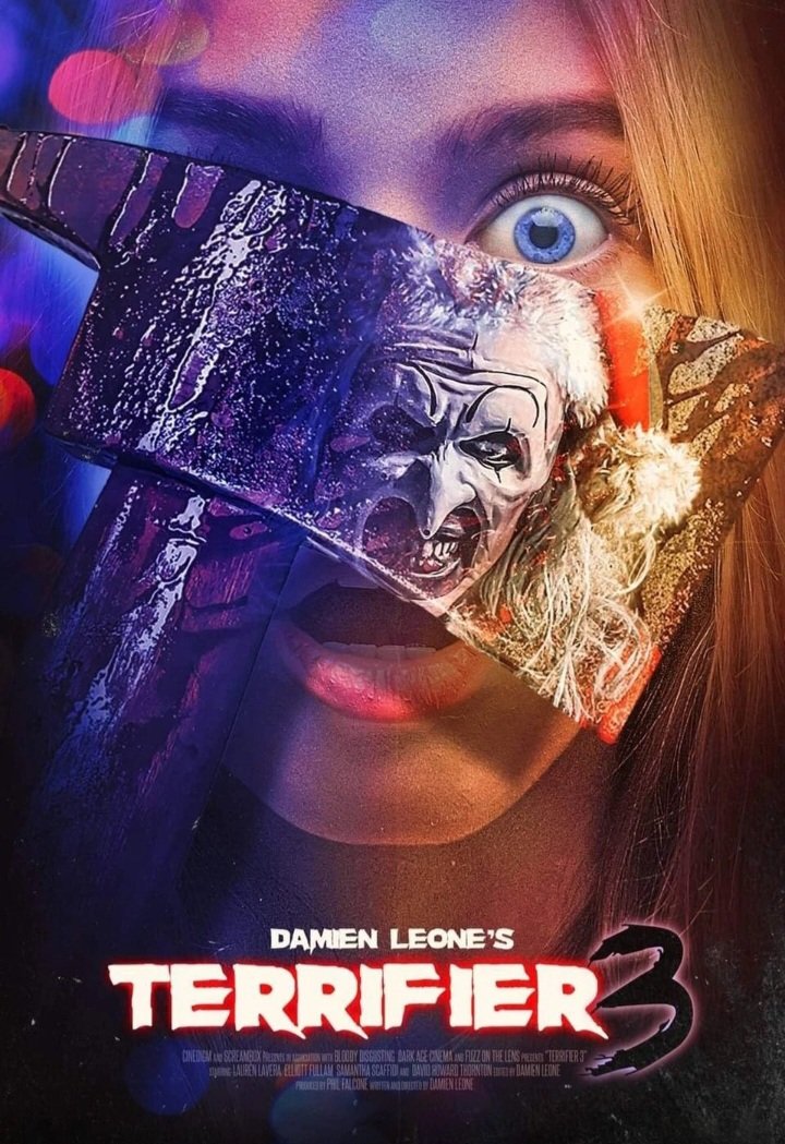 Christmas definitely came early. This third outing raises the bar on the brutality.  Going to see it again this weekend. 

#Terrifier3 #ArtTheClown #ChristmasSlashermovie