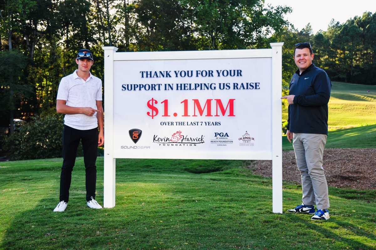 Had a blast participating in the Kevin Harvick Foundation golf tournament today at Trump Charlotte!