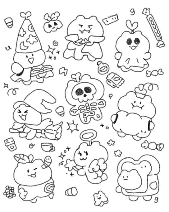 Halloween Poggus. He is bread. Carbohydrates is very spooky #wip 