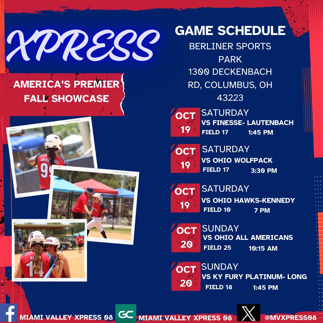 Miami Valley Xpress 08 (@mvxpress08) on Twitter photo Upcoming weekend in Berliner! Come out and see us play! Upcoming weekend in Berliner! Come out and see us play!