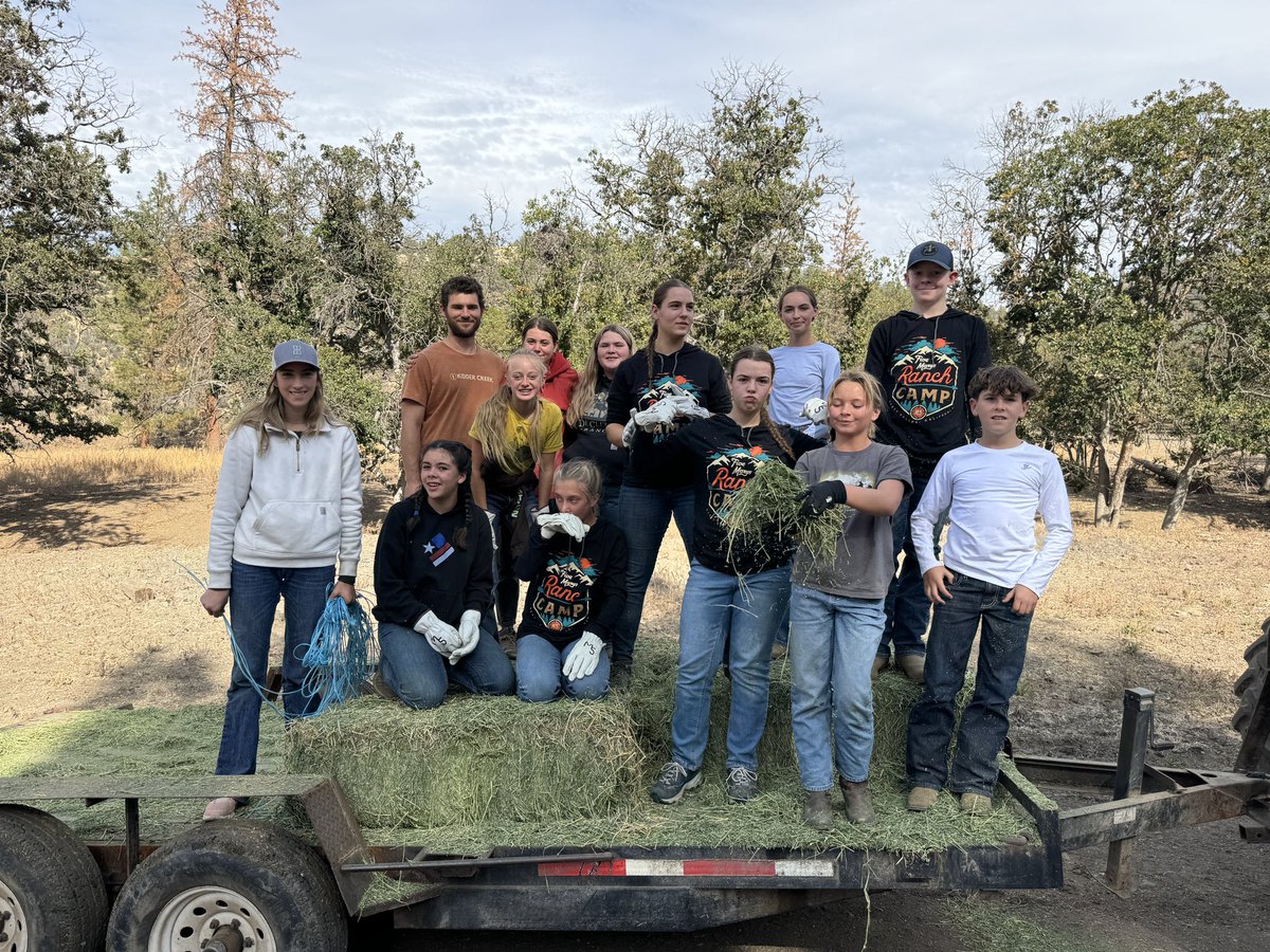 fivemarysfarms's tweet photo. City kids learned grit, hard work and exactly where their food comes from this weekend at Five Marys Ranch Camp. From feeding cattle, harvesting a hog, butchering their own pork chops and sausage, driving a tractor, ranch chores, hiking to the top of the mountain to build a fire and cook their own dinner. It was an experience they’ll never forget. Want to come to the next Ranch Camp?