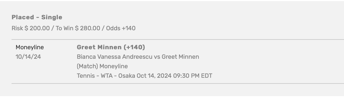 misterpatohere's tweet photo. This may have been my best bet ever. Too bad I didn't put $2,000 on it. 

If you bet Andreescu, honestly just delete your account bozo. 

jk

good lord was bibi bad. https://t.co/g3pNvX48jG