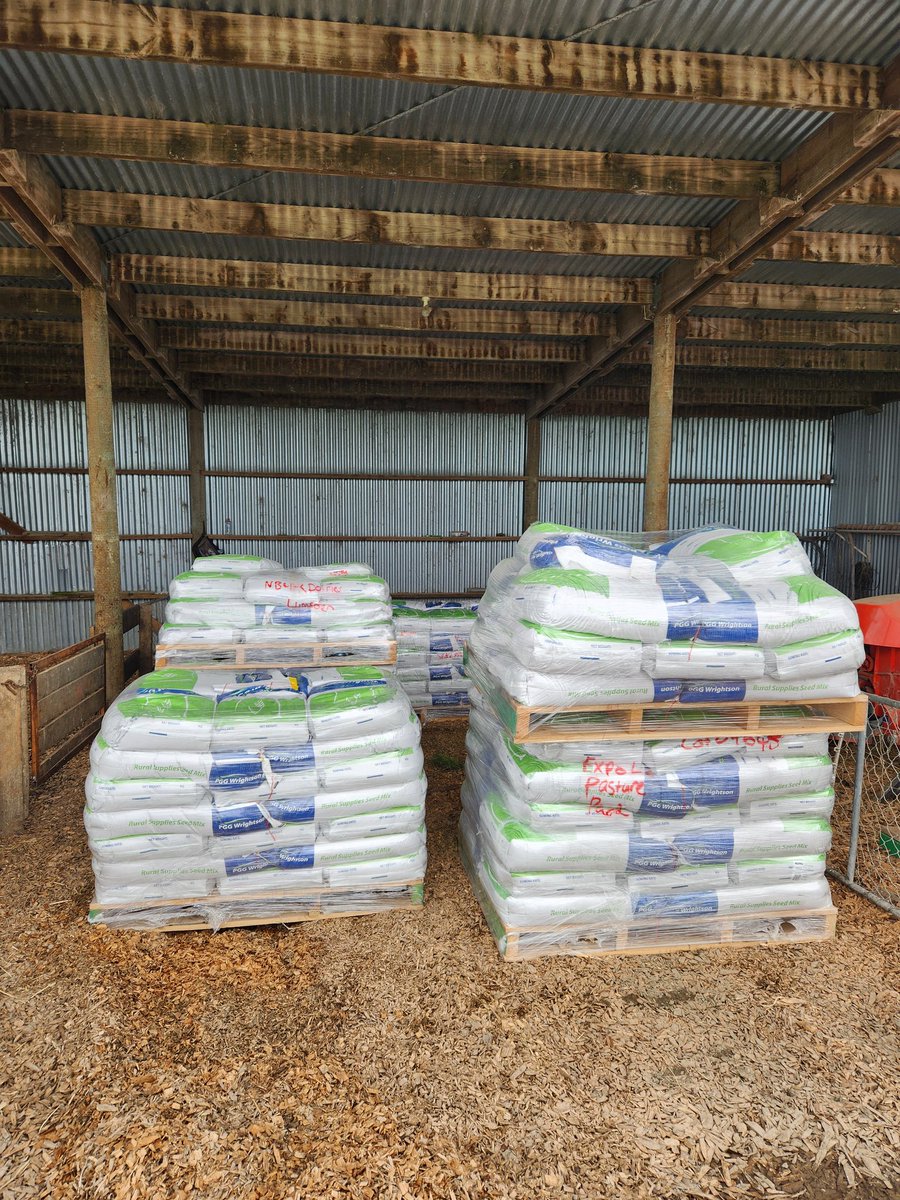 Grass seed has arrived....the golden question though - will we ever get it in ground?!