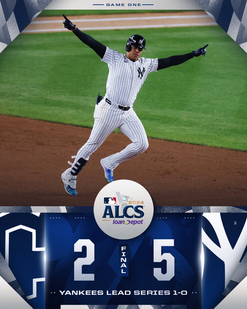 The <a href="/Yankees/">New York Yankees</a> power their way to a win in #ALCS Game 1.