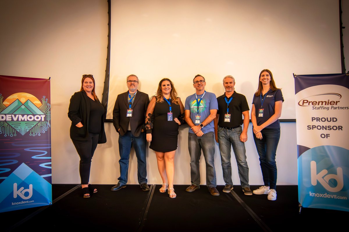 knoxdevs's tweet image. Thanks to ALL of you who joined us at Devmoot 2024! 🎉 We do events like this to foster a healthy #SoftwareDevelopment community in #Knoxville. If you&apos;re not part of our Slack, get connected at knoxdevs.com