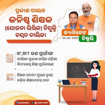 JP5086's tweet photo. ଭୁଲ୍ ହେଇଗଲା କି ଶିକ୍ଷକ ହେବାର ଶପଥ ନେଇକି ?
11100 ରେ ମୋ ପରିବାର ତ ଭୋକରେ ମାରିବେ ହେଲେ ଏ ସରକାର ସେତେବେଳେ କଣ କରିବ ଆମପାଇଁ  ?
ପ୍ରକୃତରେ ଯଦି ଆପଣଙ୍କ ମଣିଷ ପଣିଆ ଥିବ ଶିକ୍ଷକଙ୍କୁ ନିୟମିତ କରନ୍ତୁ।
ଏମିତି କାକୁତି ମିନତି ହେବା ଟା କଣ ଗୋଟେ ଶିକ୍ଷକ ର ମର୍ଯ୍ୟାଦା ?@MohanMOdisha @Narendr304 @dpradhanbjp https://t.co/cAQ4Ez55ZO