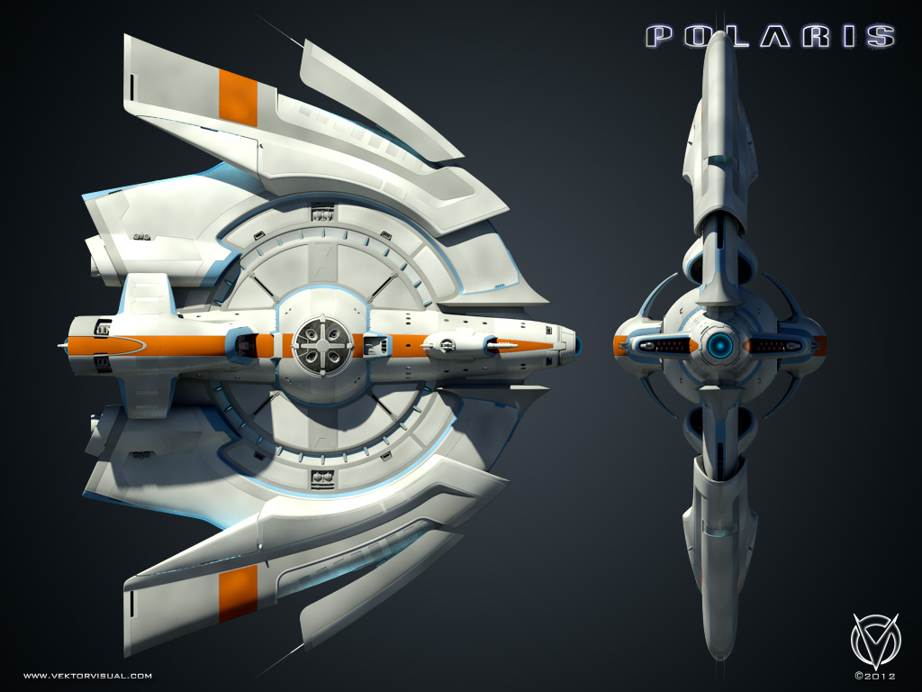 VektorVisual's tweet photo. As long as I'm on a Starship Polaris kick, here are three more orthographic views of the final 3D model I built. I have some perspectives and detail views that I'll post later in the week.

@StarshipPolaris https://t.co/Wcc9jbBgkS