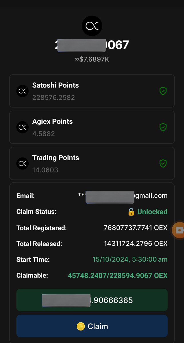 dropsparkx's tweet image. Congratulations 🎉 
$OEX Token Claim Start ✅

Claim Process 📌 Start #OpenEX App Go on Hub Section,Tap on $OEX Icon - Tap on Registration 
Prepare $CORE Gas Fees ⛽ 
Claim your Token 

#OEX