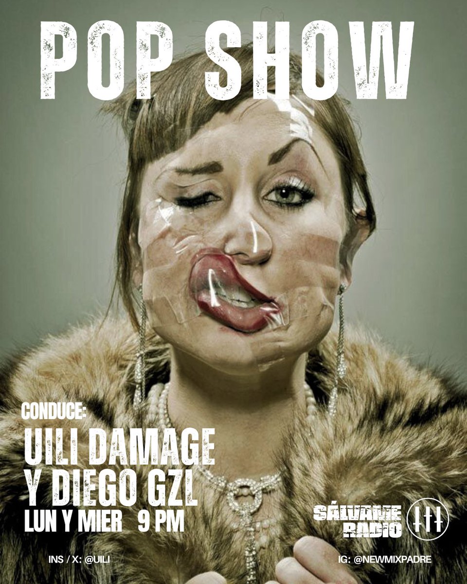LUNES, 9 PM |  Comunícate con <a href="/uili/">★ uili ★</a> Damage y Diego Gzl @elvital usando #PopShow 

🥷 Baja La App salvameradio.com/links