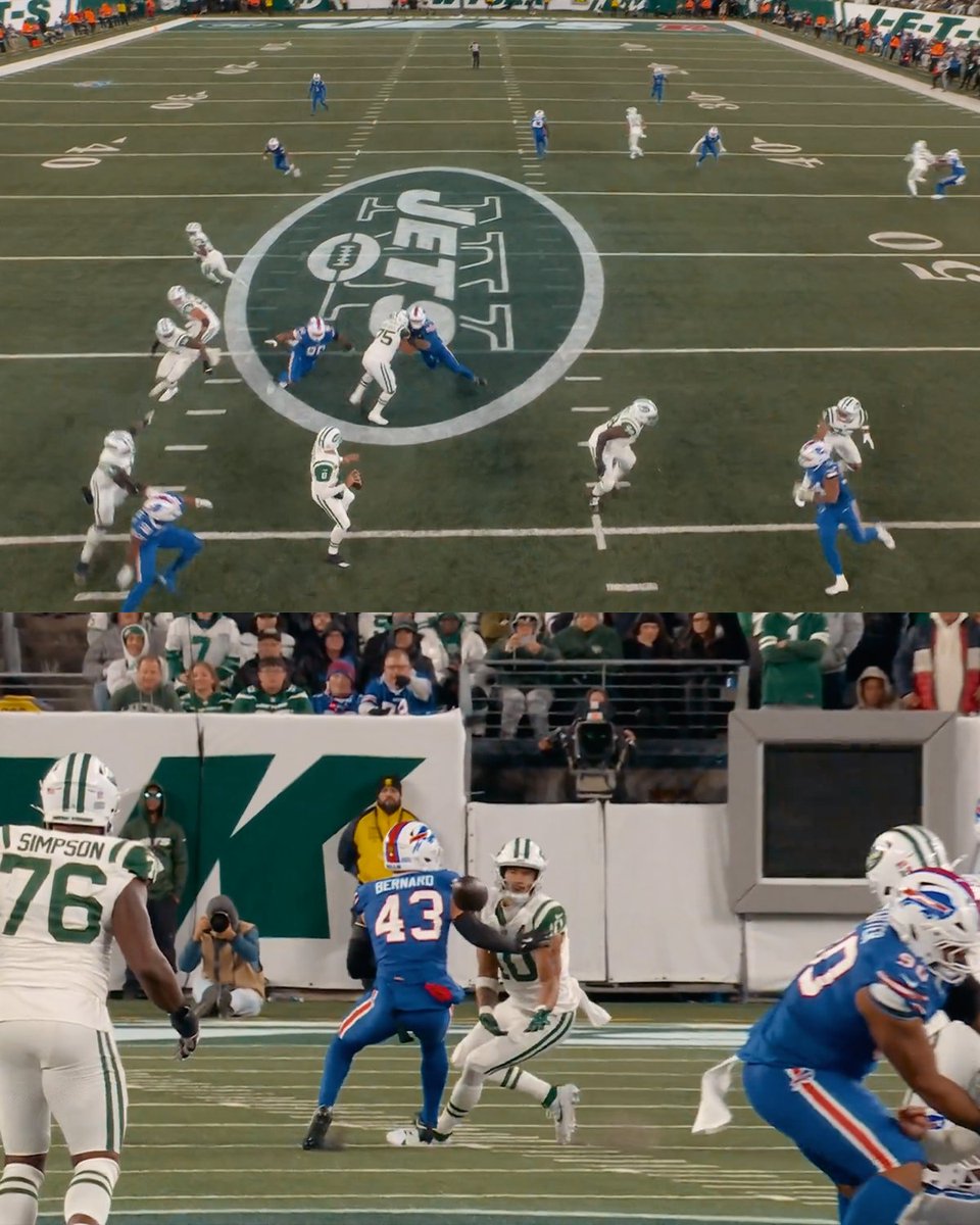 SNFonNBC's tweet image. Aaron Rodgers' precision is WILD. #JetUp