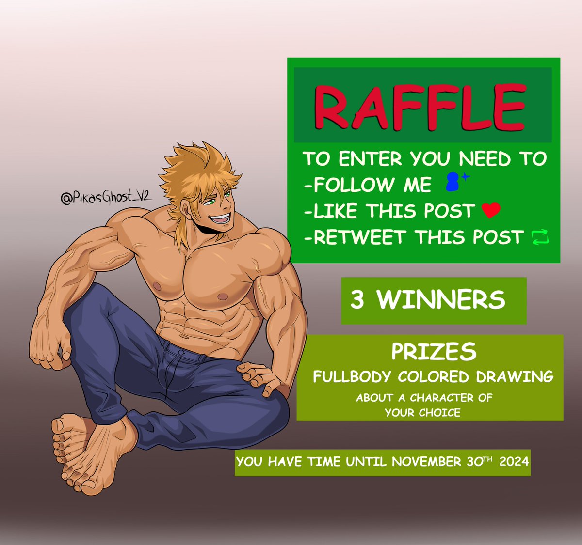 RAFFLE TIME!!!

Thank you very much for 2500 followers! 

I would never have been able to recover after lost my main account on April without your support. 

Instructions and info are in the photos ⬇️