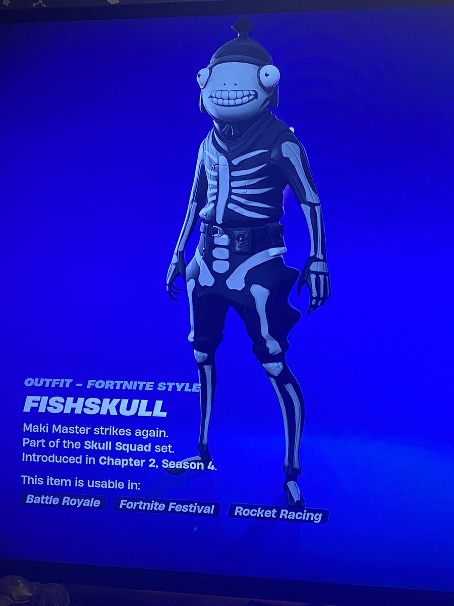 MHGWK8's tweet photo. My #new #loadout #fortnite #fishskull #atomeve #style #skin #game #lovethechainsaw ♥️ Subscribe to my YouTube channel Please ♥️
https://t.co/m3ZtjwY90U https://t.co/geg9mngFtM